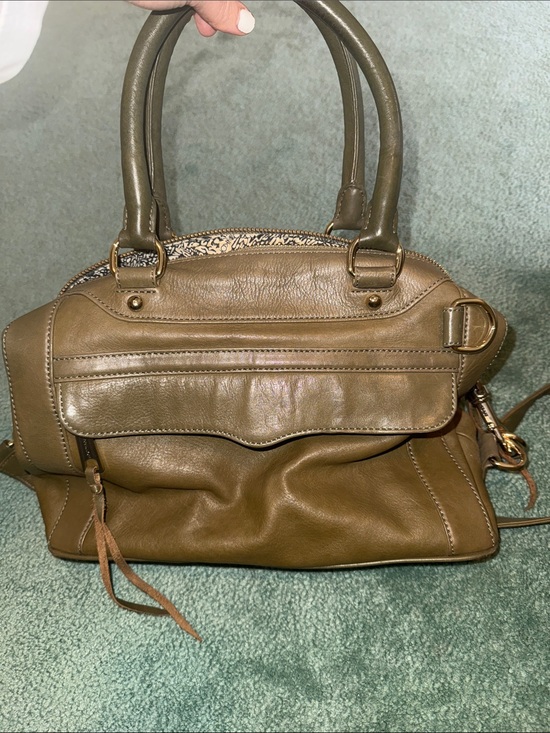 Rebecca Minkoff Handbags - Rebecca Minkoff Olive Green Leather Satchel Handbag